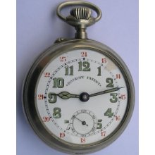 Antique Roskopf Open Face Men's Pocket Watch Swiss Made