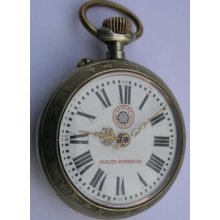 Antique Systeme Roskopf-vapore Regulateur Men's Pocket Watch Swiss Made 1900's
