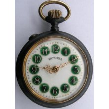 Antique Victoria - Roskopf Patent Open Face Men's Pocket Watch Swiss 1900's