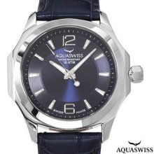 Aquaswiss 40g3001 Swiss Movement Men's Watch Silver/blue