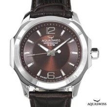 Aquaswiss 40g3001 Swiss Movement Men's Watch Silver/brown