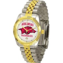Arkansas Razorbacks UA Mens Steel Executive Watch