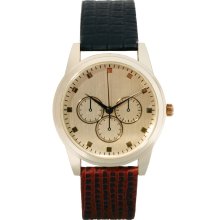 ASOS Two Color Strap Watch Brown