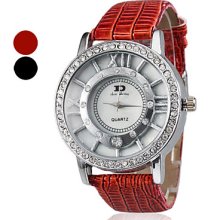 Assorted Colors Women's Analog PU Quartz Wrist Watch