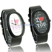 ASTINA 2333 Square Stainless Steel His and Her Electronic Wrist Watch