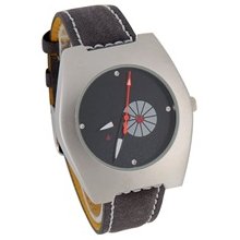 Astina Analog Watch with PU Leather Band (Grey & Black)