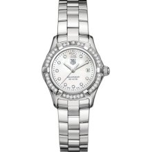 Authentic Tag Heuer Aquaracer Ladies Diamond Steel Watch Waf1416.ba0824