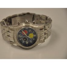 Authentic Techno Master Tm-2073 Man's Diamond Watch