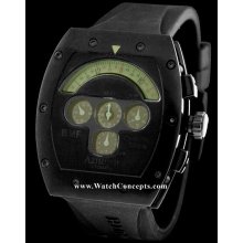 Azimuth Mecha wrist watches: Chrono Gauge Mecha Ghost cgm-pvd-391b