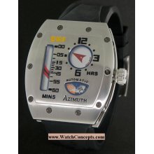 Azimuth Mecha wrist watches: Gauge Mecha-1 Bmf White Dial gm-1-s