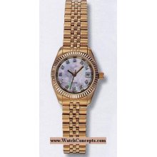 Belair Lady Sport wrist watches: Genuine White Mop Dial a4700-lit
