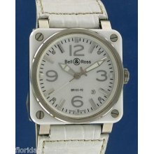 Bell & Ross Instrument White Ceramic Mop
