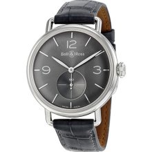 Bell And Ross Ww1 Argentium Automatic Grey Dial Mens Watch Brww1-me-ag-ru-s
