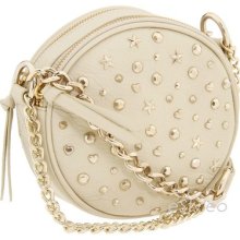 Betsey Johnson Round Leather Crossbody/shoulderbag Superstar Ivory Bh559905r