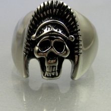 Biker Stainless Steel Skull Egyptian Pharaoh Mens Ring