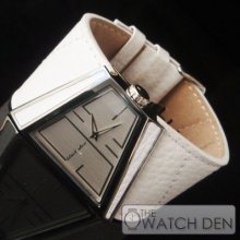 Black Dice - Mens White Leather Strap Watch - Bd-003-03