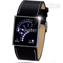 Black Unique Design 29 Led Digital Wrist Watch