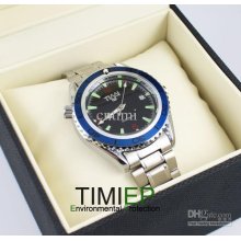 Blue Ring Mens Mechanical Clock Auto Ss Timi Brand Wrist Watch X'mas