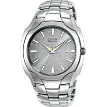 BM601055A -- Citizen's Eco-Drive Men's Stainless Steel Watch w/ Round dial BM6010-55A BM6010-55A