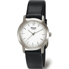 Boccia Women's Quartz Watch 3170-03 With Leather Strap