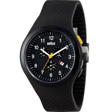 Braun Sport Chronograph Silicone Strap Men's Watch Bn0115bkbkbkg