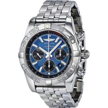 Breitling Chronomat B01 Automatic Chronograph Blue Dial Mens Watch Ab011012-c789