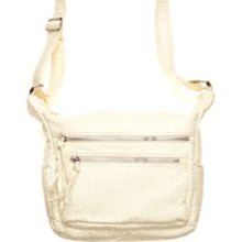 Bueno Cream Washed Ostrich Crossbody