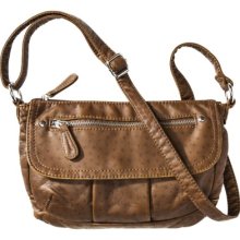 Bueno Ostrich Mini Bag - Brown