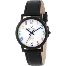 Bulova Mens 98a103 Frank Lloyd Wright White Dial Watch