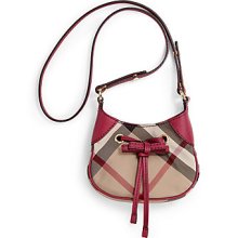 Burberry Girl's Ruby Check Crossbody - Bright Rhubarb Pink