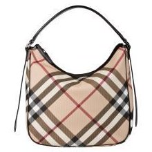 Burberry Medium Nova Check Hobo 100% Authentic 3800908