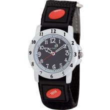 Cactus Boy's Quartz Analogue Watch Cac-48-M14 With Black Football Velcro Nylon Strap