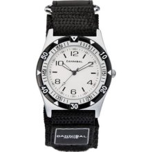Cannibal Men's Quartz Watch With White Dial Analogue Display And Black Nylon Strap Cg143-01