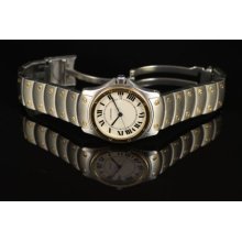 Cartier Santos Ronde Cougar Mid Size 18 K/Ss