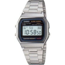 Casio A158wa-1 Vintage Retro Digital Silver Watch