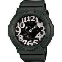 Casio Baby-g Bga-134-3bjf Bga134 3b Neon Dial Series Dark Green Ladies Watch