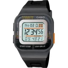 Casio Digital Sdb-100-1a Black Dual Time Led Back Light 50m Wr (sdb100-1a)