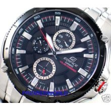 Casio Edifice Solar Black Bezel Watch Efe-300sbsp-1