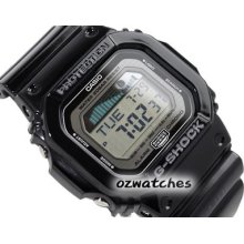 Casio G-shock G-lide Moon Phase Glx-5600 Glx-5600-1 Black 100% Authentic W/ Box