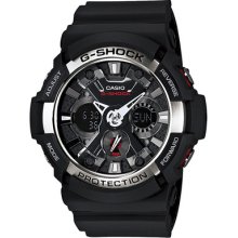 Casio G-shock Ga-200-1ajf Shock Resist Auto Calendar World Time Watch