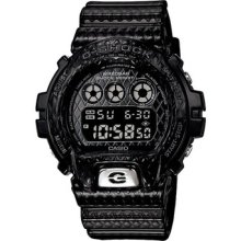 Casio G-shock Geometric Crosshatch Digital Watch Dw6900 Dw6900ds-1 Dw-6900ds-1d