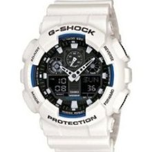 Casio G-Shock Men's GA100B7A White Resin Watch ...