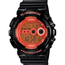 Casio GD100HC-1 Black Resin G-Shock Orange Digital ...