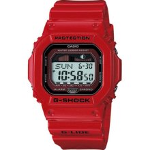 Casio Glx5600-4 G-shock G-lide Surfing Watch Red