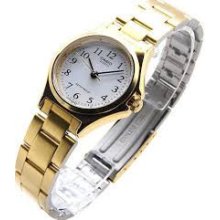 Casio Gold Tone Ladies Watch Ltp-1130n-7brdf Ladies Size