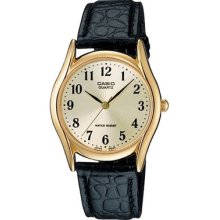 Casio Men's Classic Analog Leather Band Watch Mtp1094q-7b2