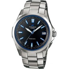 Casio Oceanus Radio Solar Titanium Watch Dark Blue Ocw-s100-1a Made In Japan