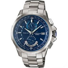Casio Oceanus Solar Radio Titanium Watch Blue Ocw-t1000f-2a Made In Japan