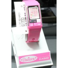 Casio Watch Ladies Poptone Ldf-52-4a Pink Color