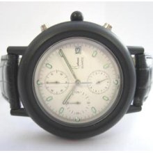 Cetronic Chrono Black Case And Dial N.o.s. Quartz Gents Watch